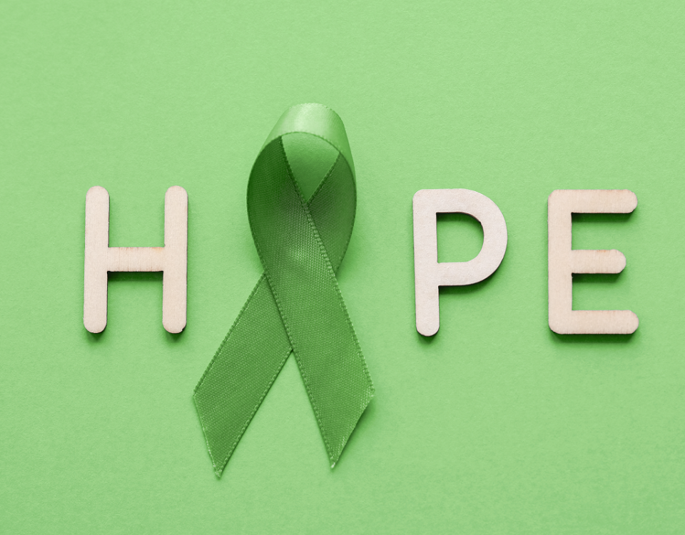 green awareness ribbon hope