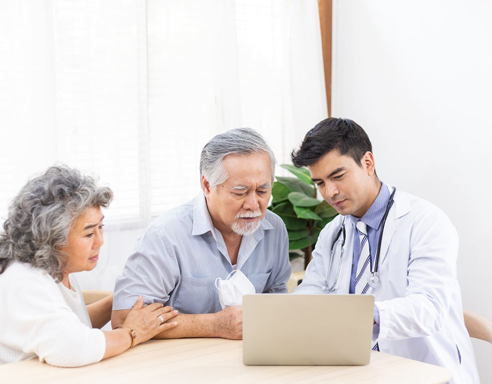 Couple with doctor